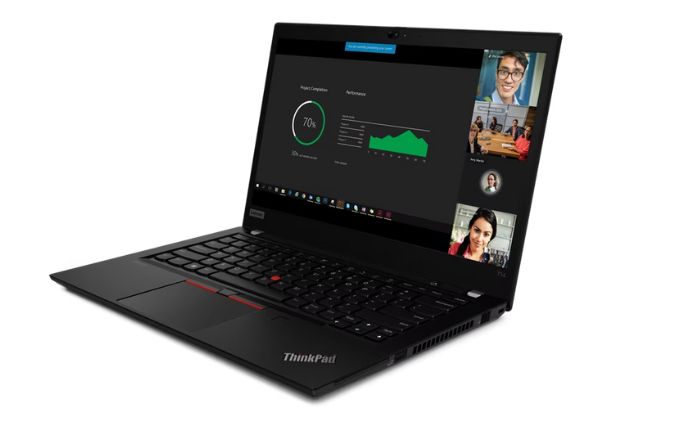 Das Lenovo ThinkPad T14 Gen 1 in Schwarz ist ein leistungsstarkes 14-Zoll-Business-Notebook