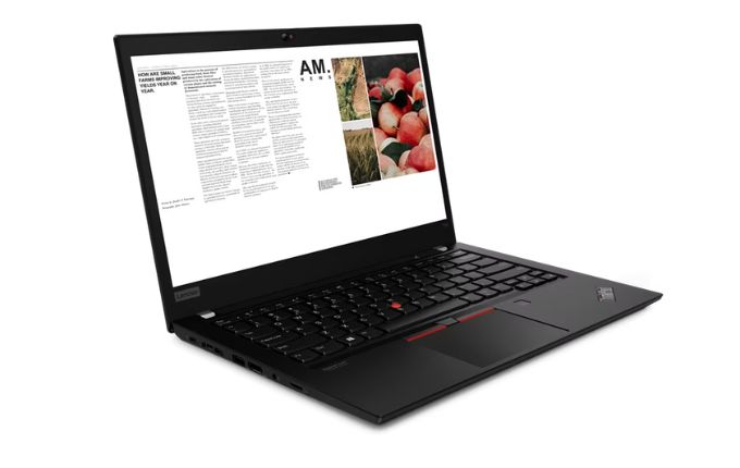 Das Lenovo ThinkPad T14 Gen 1 in Schwarz ist ein leistungsstarkes 14-Zoll-Business-Notebook