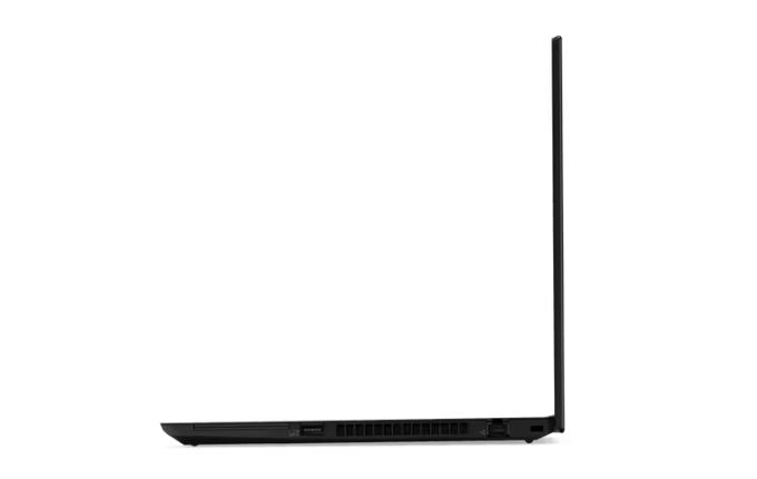 Das Lenovo ThinkPad T490 in Schwarz ist ein Laptop mit Tastatur und Bildschirm